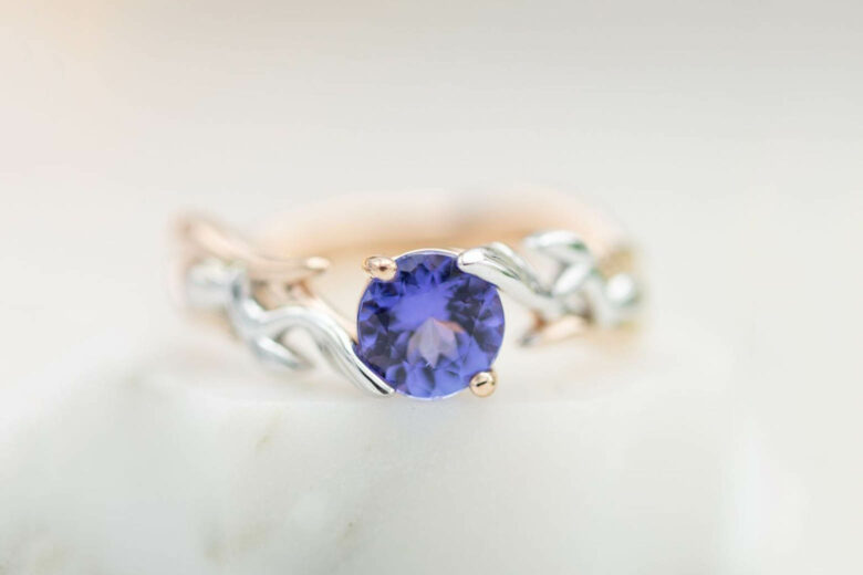 best gemstone engagement rings tanzanite engagement rings - Luxe Digital