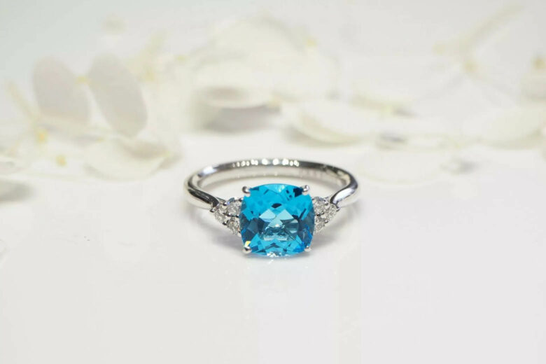 best gemstone engagement rings topaz engagement rings - Luxe Digital