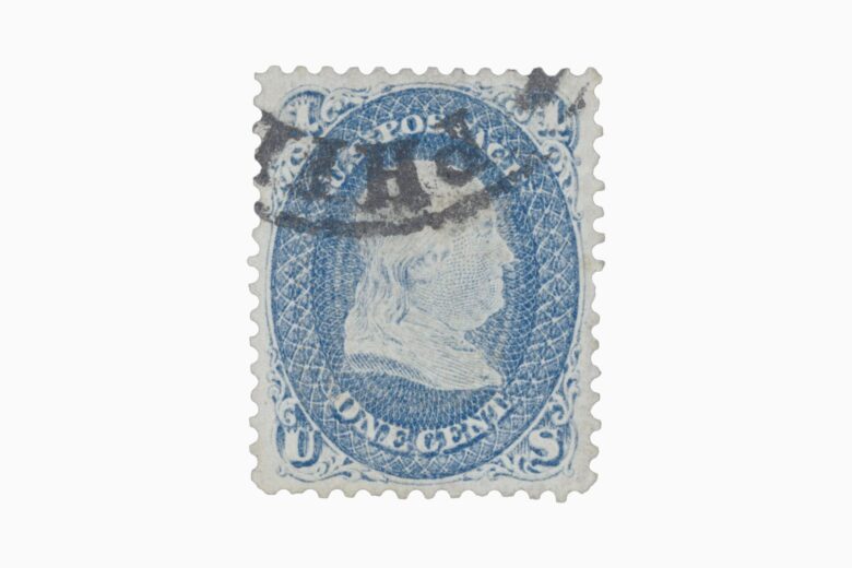 Collection of rare and valuable postage stamps in sale - Antique