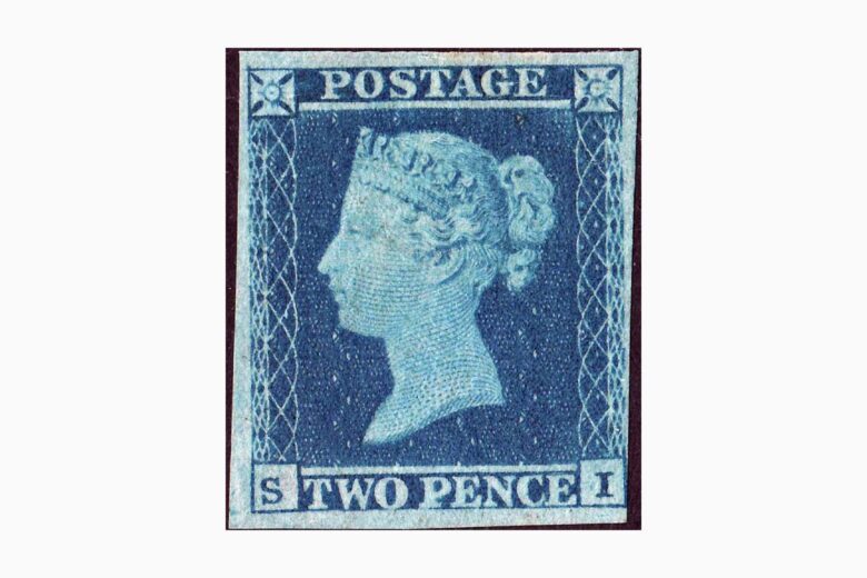 Collection of rare and valuable postage stamps in sale - Antique