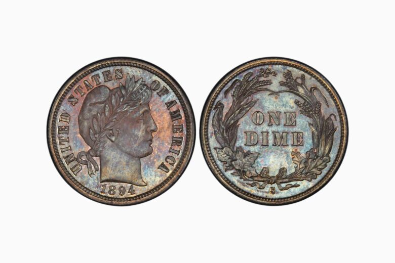 most valuable coins 1894 s barber dime - Luxe Digital