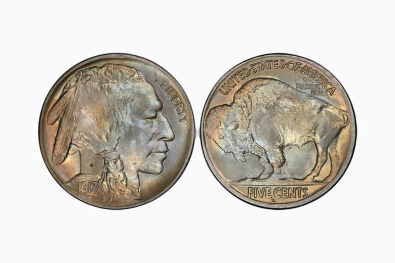 most valuable nickels 1918 7 d buffalo nickel doubled die obverse - Luxe Digital