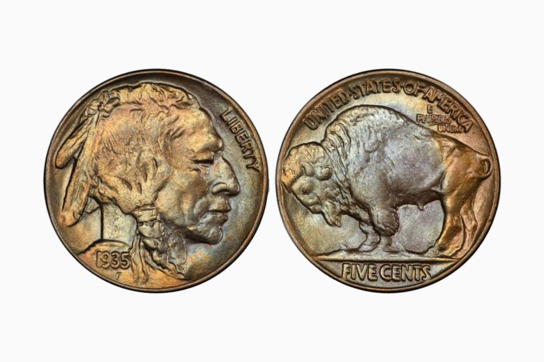 most valuable nickels 1935 buffalo nickel doubled die reverse - Luxe Digital