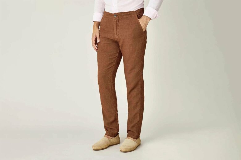 luca faloni lipari linen trousers lecce luxe digital