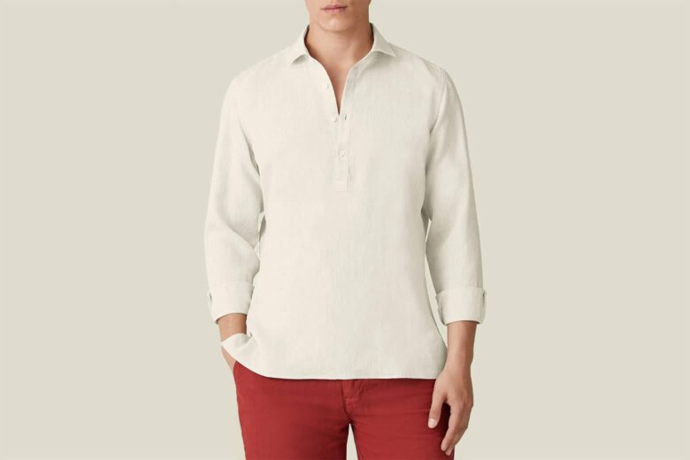 luca faloni ravello linen shirt lecce luxe digital