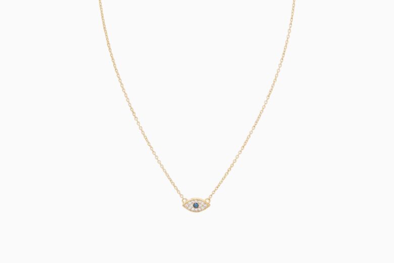 best necklaces women gorjana evil eye charm necklace review - Luxe Digital