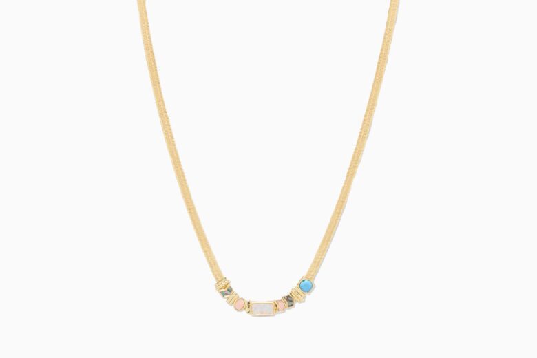 best necklaces women gorjana venice gem necklace review - Luxe Digital
