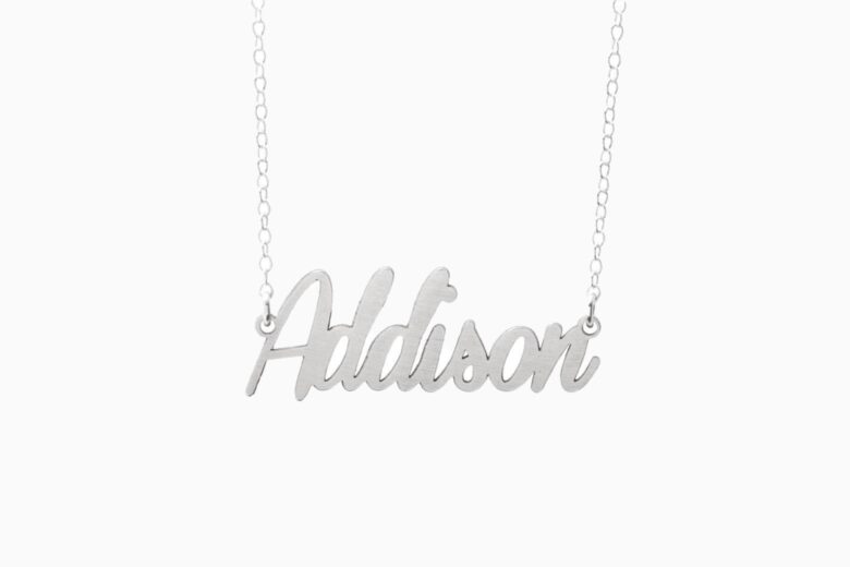 best necklaces women sincerely silver dainty name necklace review - Luxe Digital