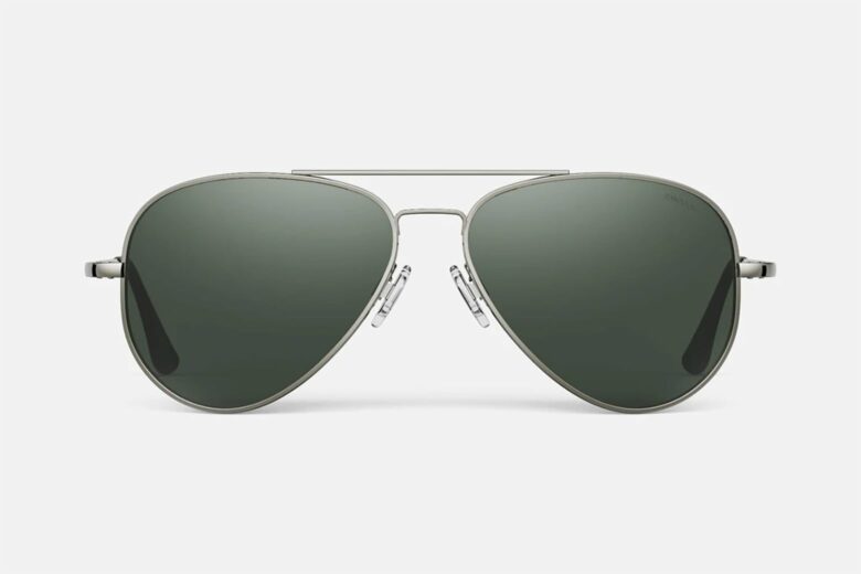 Randolph Aviator White Gold Sunglasses-AF265, AF268, AF267, AF266 - Flight  Sunglasses