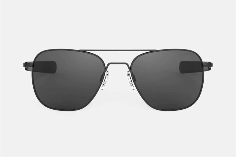 randolph engineering sunglasses military aviator matte black luxe digital