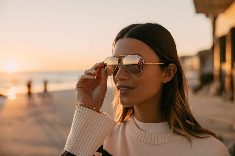 Randolph Aviator 22K Rose Gold Sunglasses