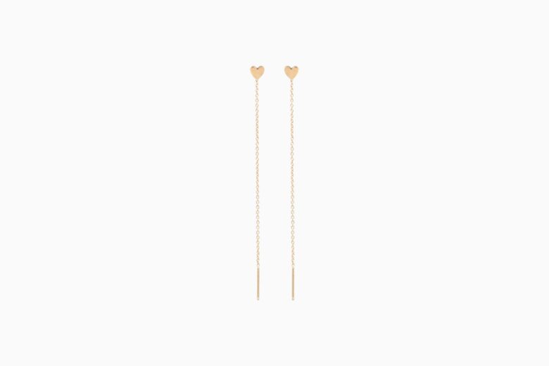best earrings women capucinne 14k gold dangle earrings review - Luxe Digital
