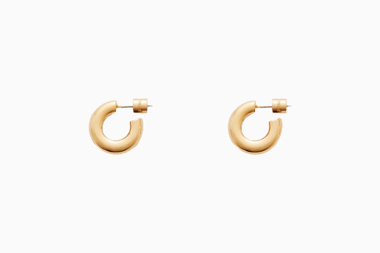 best earrings women cuyana mini hoop earrings review - Luxe Digital