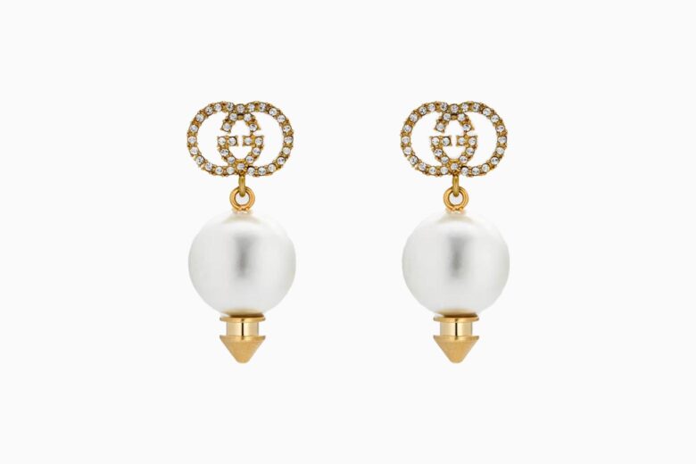 best earrings women gucci interlocking g earrings with pearl review - Luxe Digital