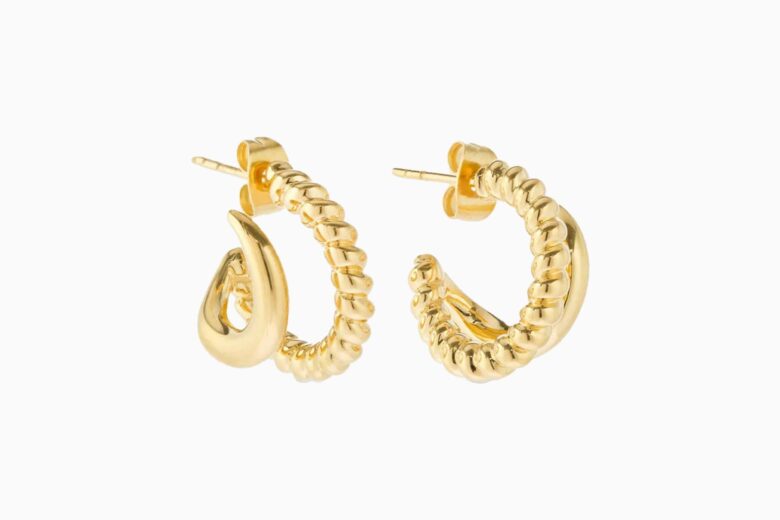 best earrings women missoma claw twisted mini hoop earrings review - Luxe Digital