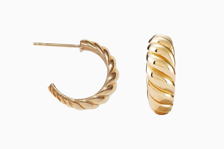 best earrings women oliver cabell croissant hoops review - Luxe Digital