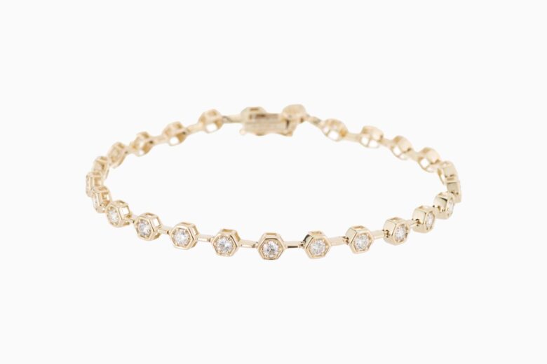 best bracelets women ariel gordon diamond hex tennis bracelet review - Luxe Digital