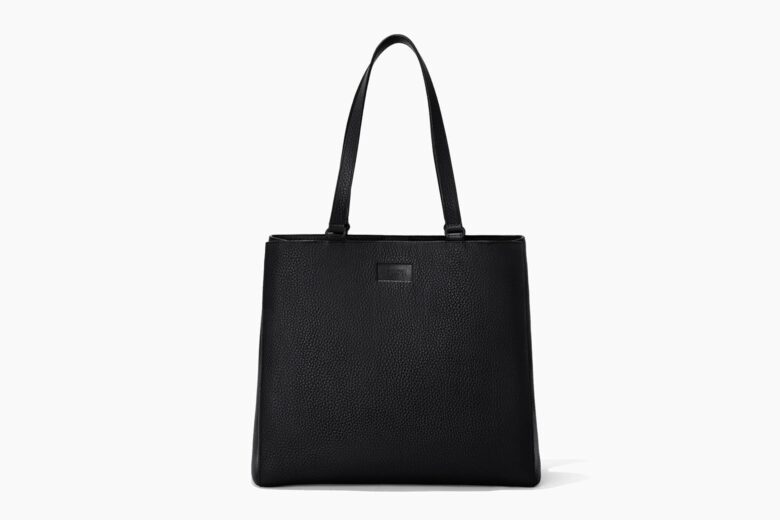 M Zipped Tote, Black Matte Smooth Calf, Women