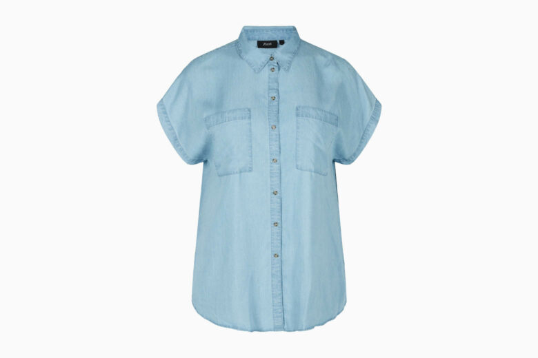 best short sleeve shirts women short sleeved shirt with chest pockets by zizzi review - Luxe Digital