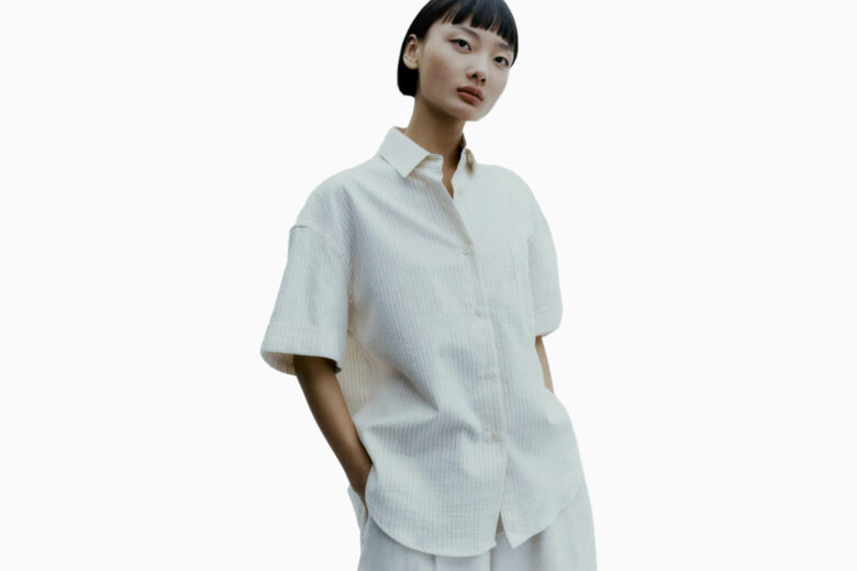 best short sleeve shirts women relaxed short sleeve shirt beige by cordera review - Luxe Digital