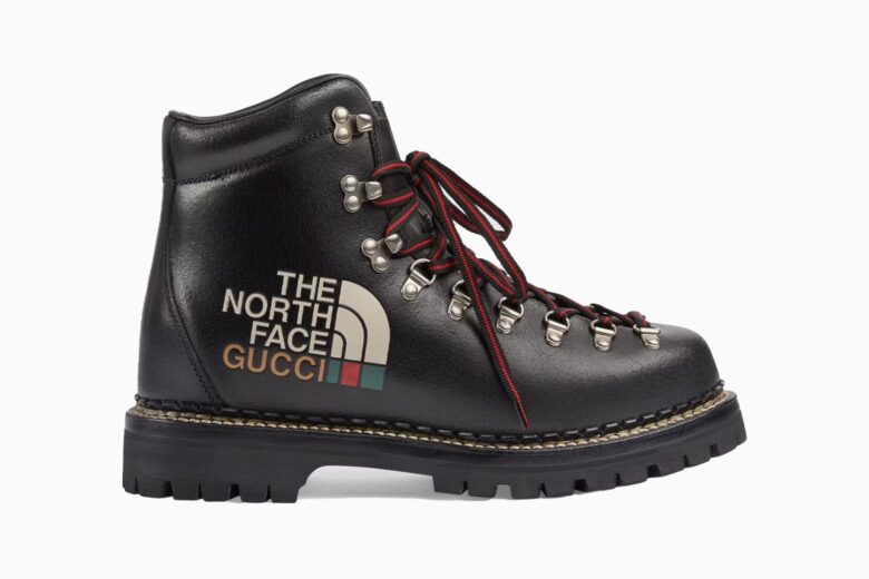 Gucci X The North Face Leather Hiking Boots in Green for Men