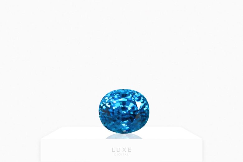 blue gemstones blue zircon - Luxe Digital