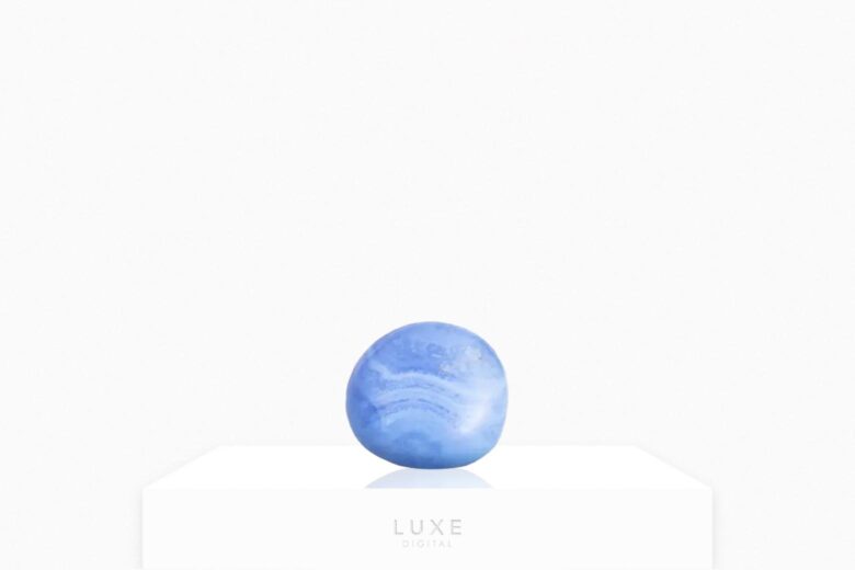 blue gemstones chalcedony - Luxe Digital