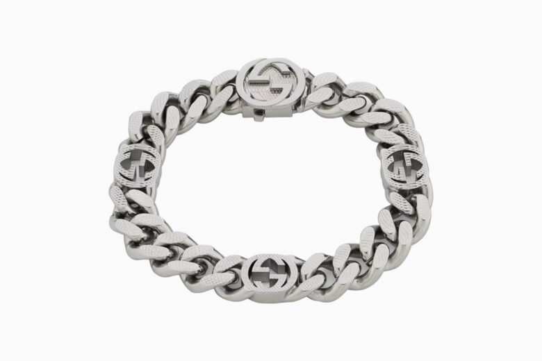 Men's Diamond Bracelet Stainless Steel & Black Carbon Fiber 8.5