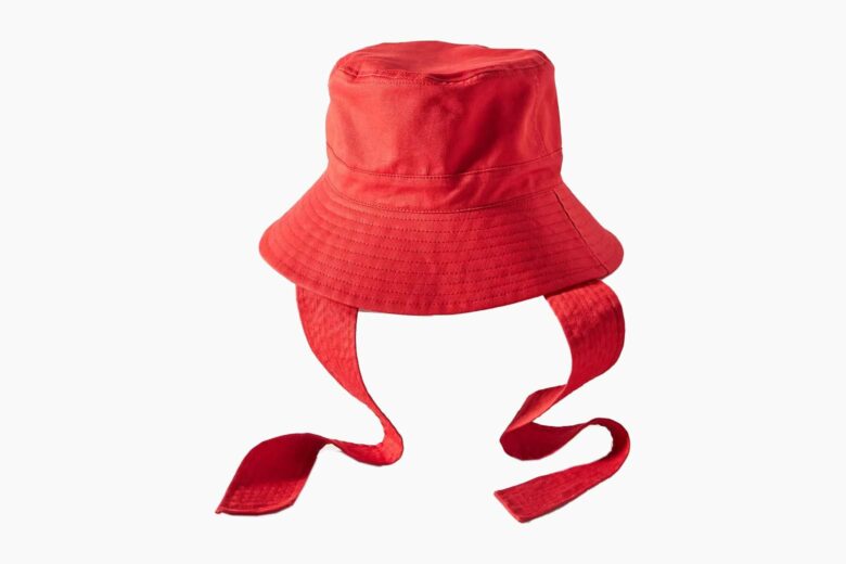 Dekuyper Pucker Bucket Hat Red Large Stitched Hawaiian Style New Old Stock