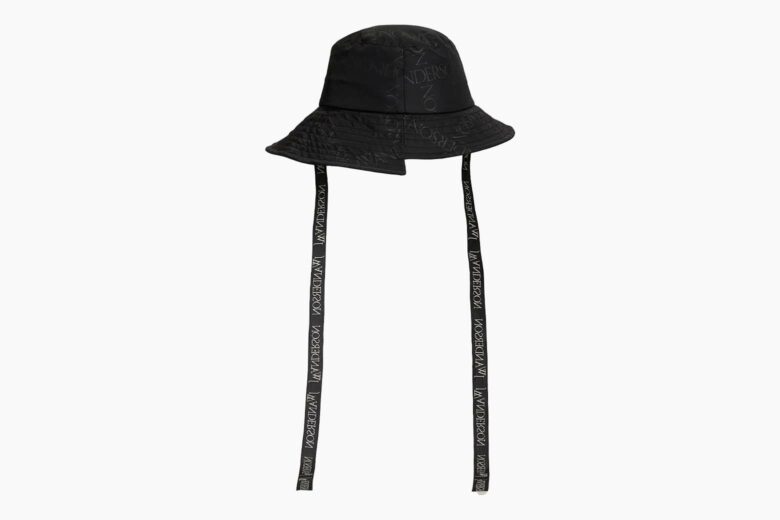 best bucket hats women jw anderson asymmetric tech bucket hat review - Luxe Digital