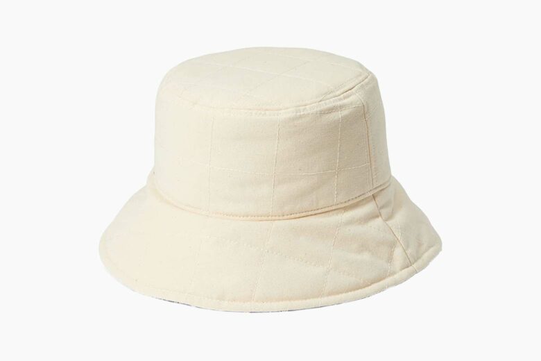 best bucket hats women madewell quilted reversible bucket hat review - Luxe Digital