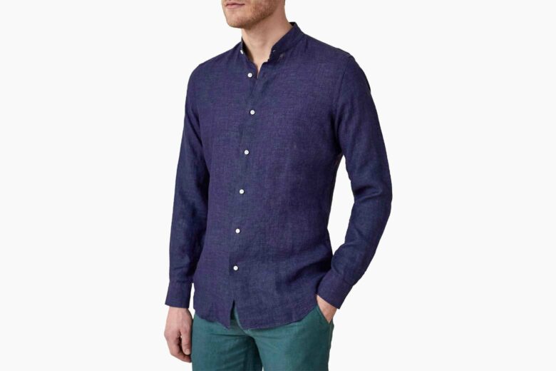 Tommy Hilfiger Mandarin Collar Shirt - Menswear from Chameleon Menswear UK