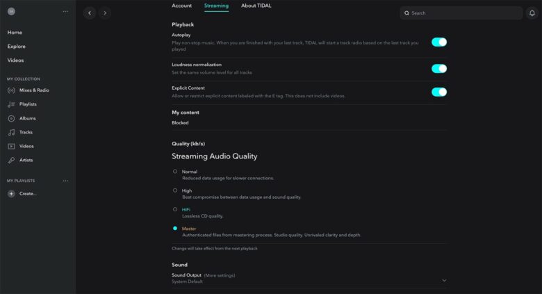Tidal review music audio quality - Luxe Digital