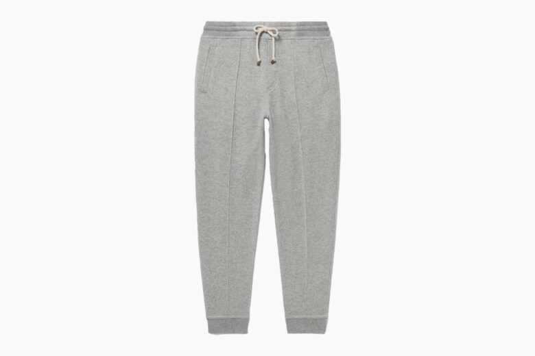 best sweatpants men brunello cucinelli tapered sweatpants review - Luxe Digital