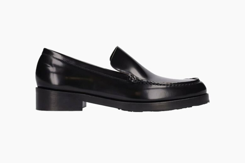 luisaviaroma back to office by far leather loafers luxe digital