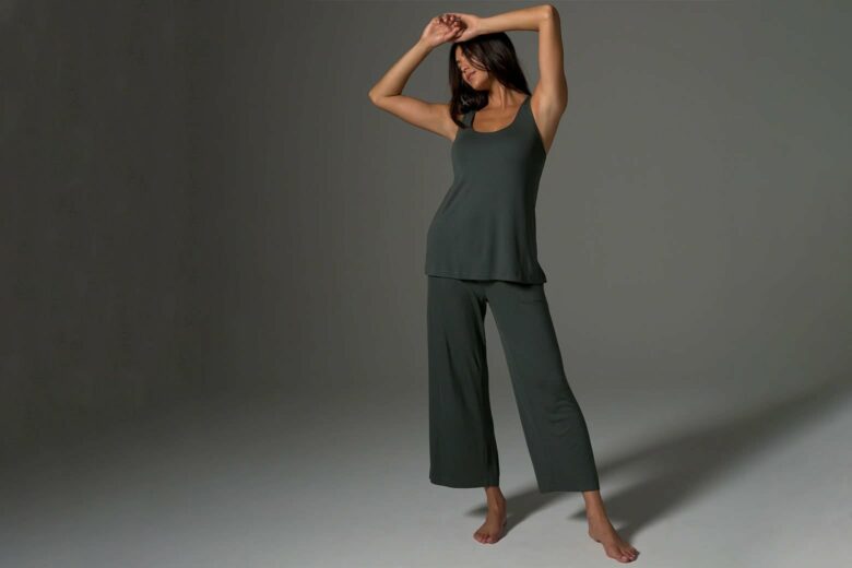 soma intimates long pajama set luxe digital