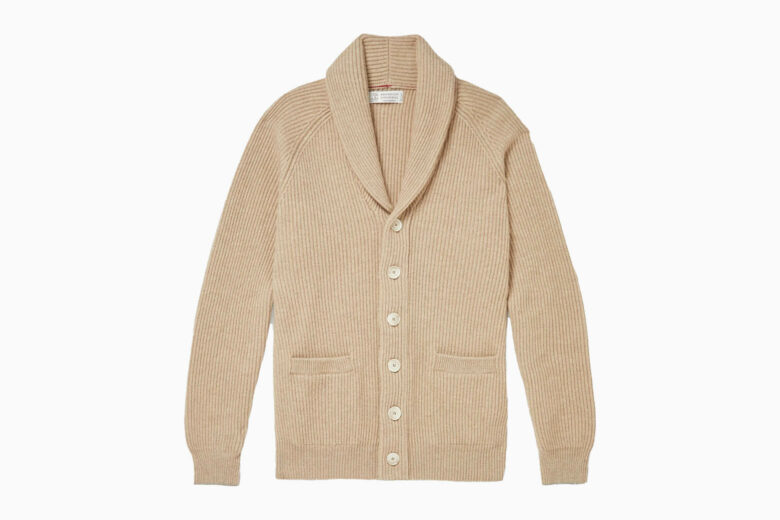 best cardigan sweaters men brunello cucinelli shawl collar review - Luxe Digital