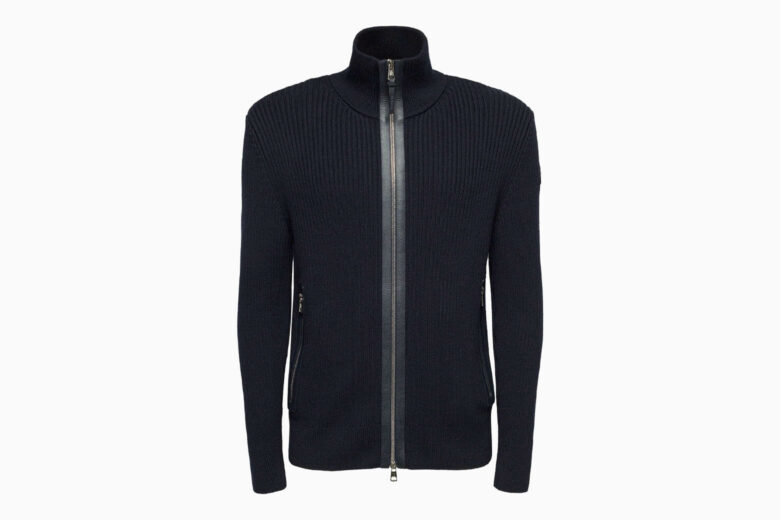 best cardigan sweaters men moncler wool zip up review - Luxe Digital