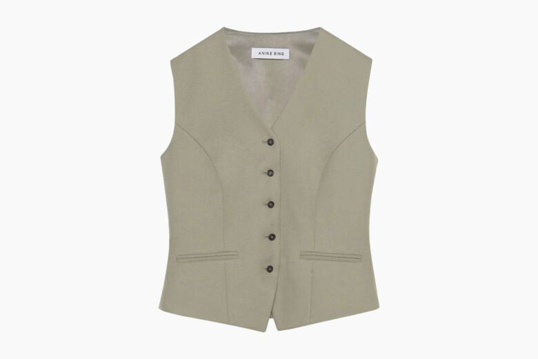 best suit vests women anine bing marina vest review - Luxe Digital