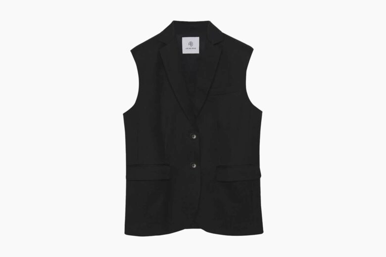 best suit vests women anine bing tay vest review - Luxe Digital