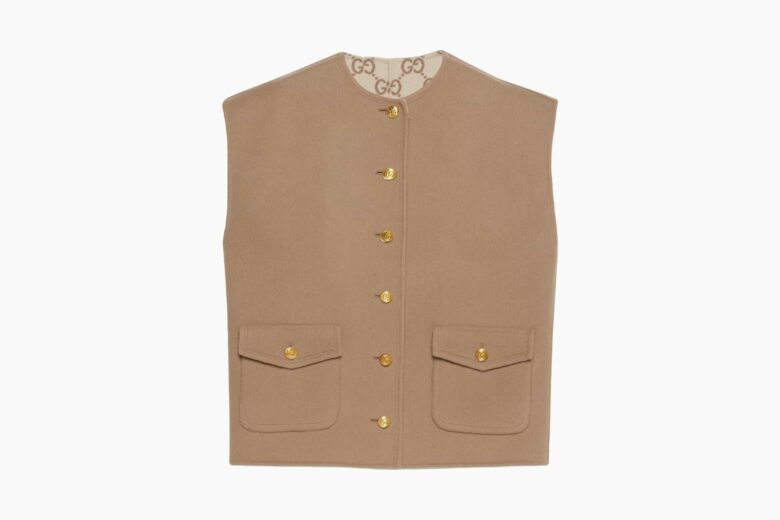 best suit vests women gucci reversible gg wool vest review - Luxe Digital