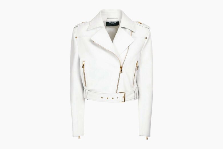 best leather jackets women balmain review - Luxe Digital