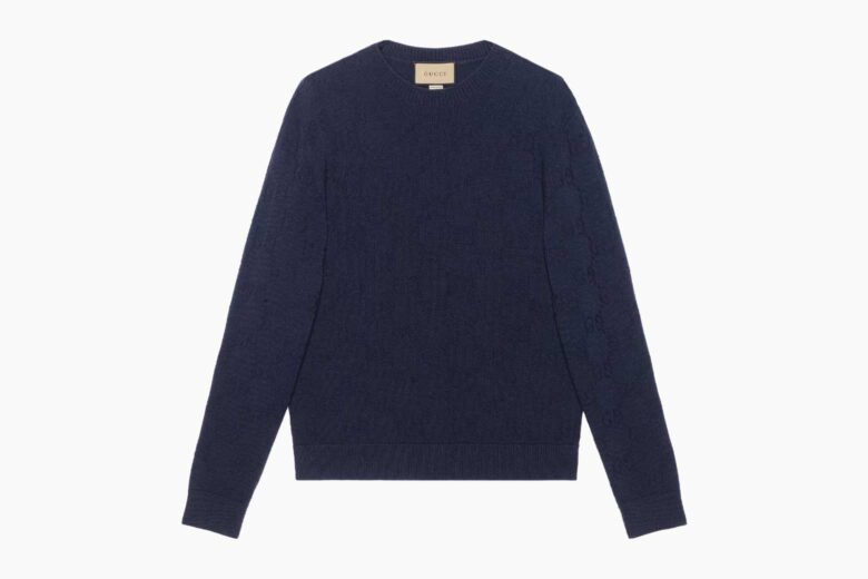 best sweaters men gucci gg wool jacquard sweater review - Luxe Digital