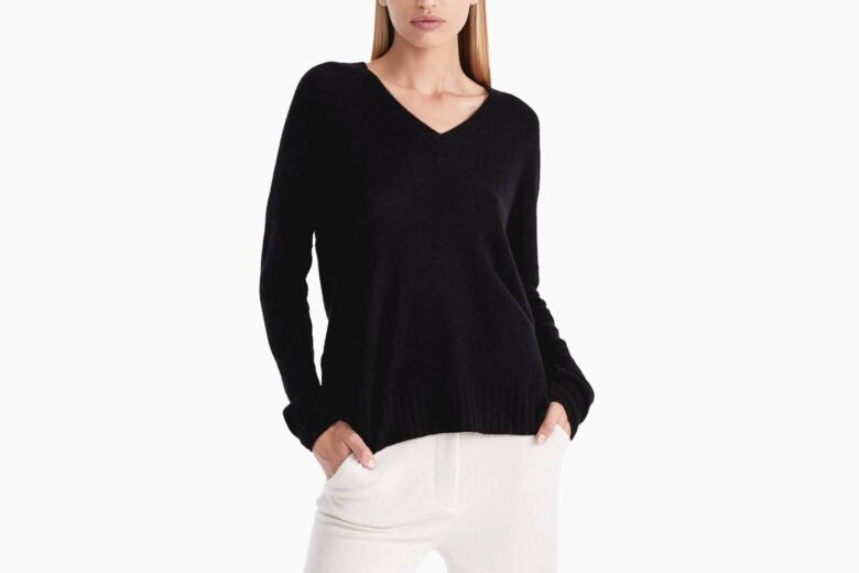 naked cashmere brand iman v neck sweater - Luxe Digital