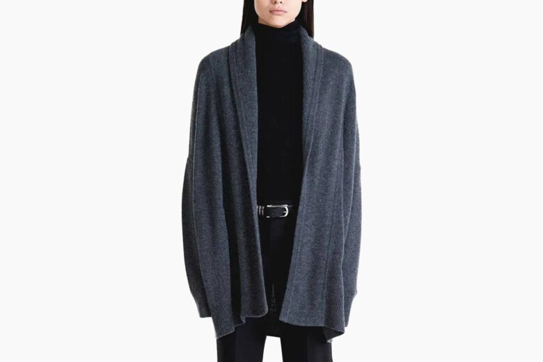 naked cashmere brand river shawl cardigan for women - Luxe Digital