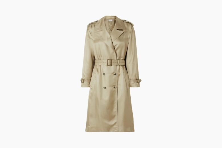 best trench coats women saint laurent silk trench luxe digital