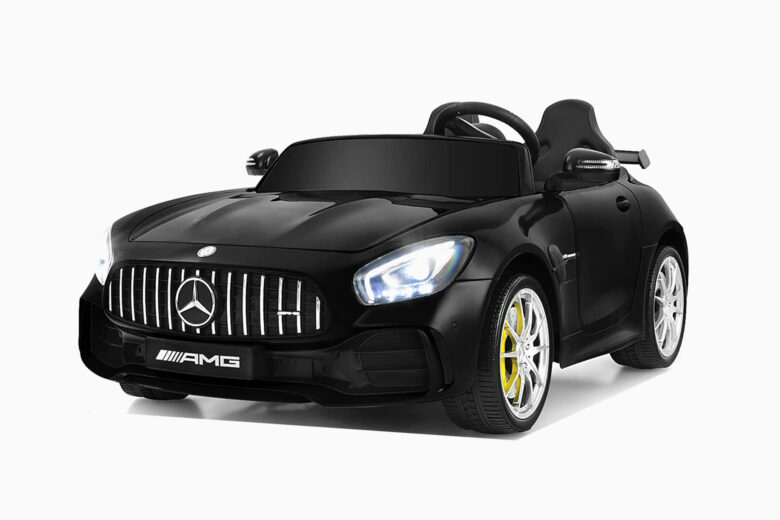 best electric cars kids mercedes-benz gtr two-seaters ride-on - Luxe Digital