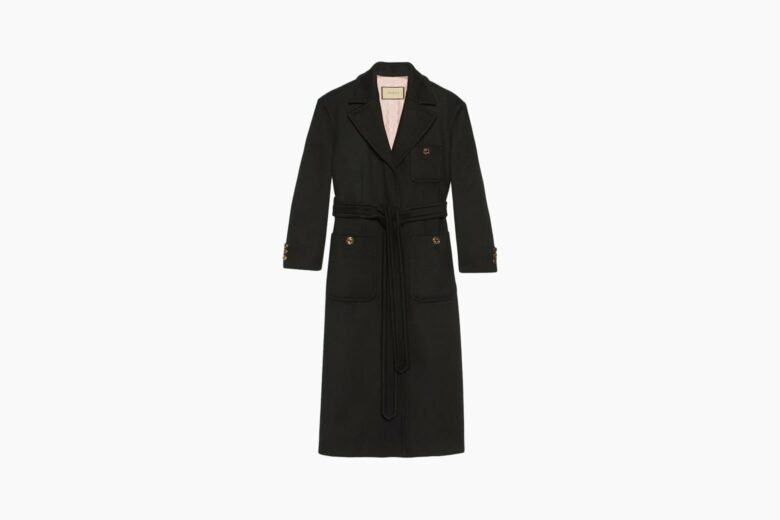 best women winter coats gucci black wool coat luxe digital