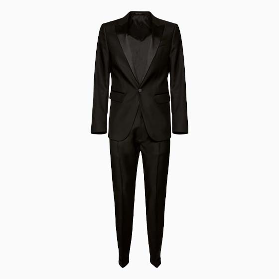 luisaviaroma party outfit men dsquared2 berlin wool silk tuxedo suit - Luxe Digital