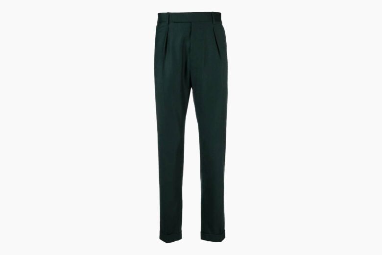 Wrap Over Tailored Straight Fit Trousers | boohoo